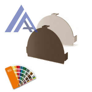 Заглушка конька полукруглого простая R110 цвет под заказ