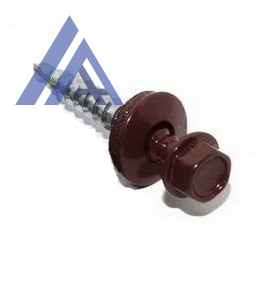 Саморез кровельный 5.5х19 RAL8017 по металлу