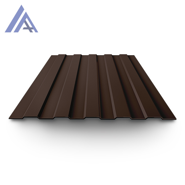 Профнастил окрашенный С8 0,5х1150(1200)х6000 RAL 8017 шок-кор