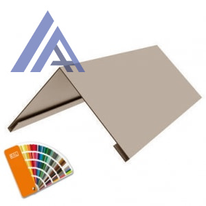 Конек плоский с подгибом 0,45x200x200x2000 цвет под заказ