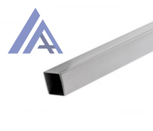 Трубы нержавеющие электросварные ЭСВ квадратные 100х2 матовая имп ASTM A554, длина 6 м, марка AISI 304 (08Х18Н10)