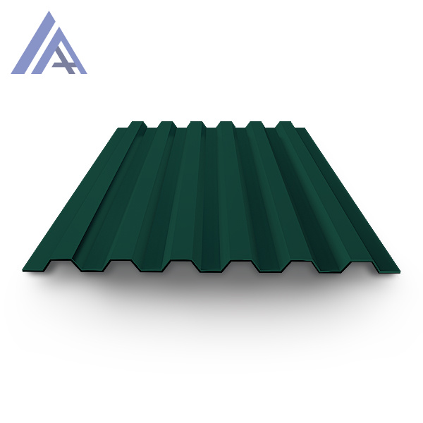 Профнастил окрашенный С21 0,45х1000(1051)х2000 RAL 6005 зеленый мох