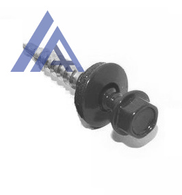 Саморез кровельный 4.8х35 RAL7024 по дереву