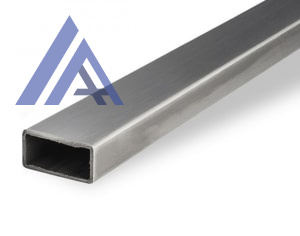 Трубы нержавеющие электросварные ЭСВ прямоугольные 100х50х3 шлиф имп ASTM A554, длина 6 м, марка AISI 304 (08Х18Н10)