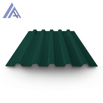 Профнастил окрашенный 0.45х1100х2000 RAL 6005 Россия С20