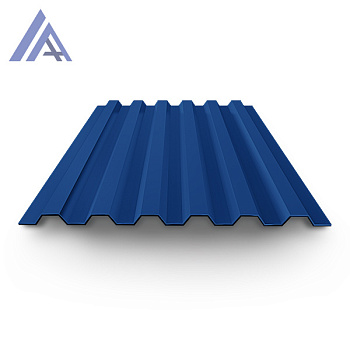 Профнастил окрашенный С21 0,4х1000(1051)х2000 RAL 5005 синий