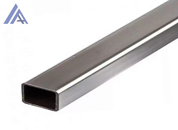 Трубы нержавеющие электросварные ЭСВ прямоугольные 150х50х3 шлиф имп ASTM A554, длина 6 м, марка AISI 304 (08Х18Н10)