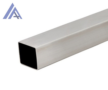 Трубы нержавеющие электросварные ЭСВ квадратные 100х2 шлиф имп ASTM A554, длина 6 м, марка AISI 304 (08Х18Н10)