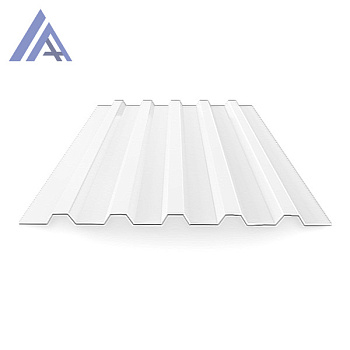 Профнастил окрашенный 0.45х1100х2000 RAL 9003 Россия С20