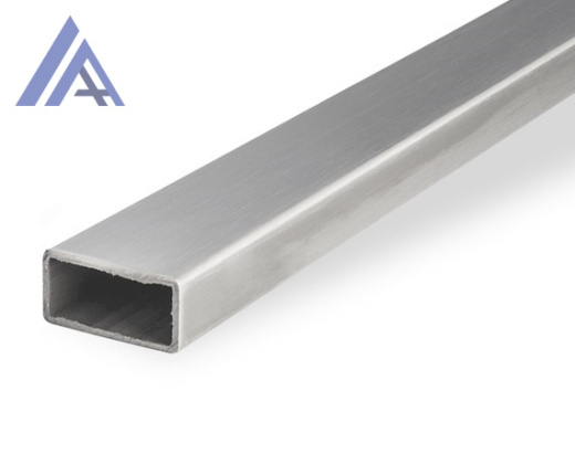 Трубы нержавеющие электросварные ЭСВ прямоугольные 60х40х4 матовая имп ASTM A554, длина 6 м, марка AISI 304 (08Х18Н10)