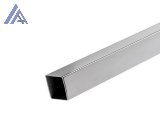 Трубы нержавеющие электросварные ЭСВ квадратные 100х2 матовая имп ASTM A554, длина 6 м, марка AISI 304 (08Х18Н10)