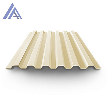 Профнастил окрашенный С21 0,7х1000(1051)х1270 RAL 1015 светло-беж