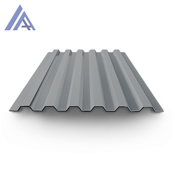 Профнастил окрашенный С21 0,4х1000(1051)х2000 RAL 7004 серый