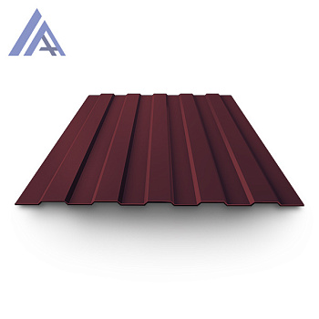 Профнастил окрашенный С8 0,45х1150(1200)х2000 RAL 3005 винно-красный