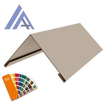 Конек плоский с подгибом 0,45x200x200x2000 цвет под заказ